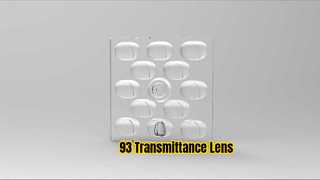 ROHS 50mm 사각 LED 렌즈 투과율 93%