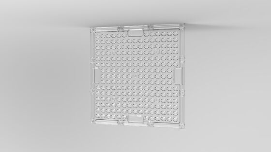 92% 투과율의 광학 등급 PC LED 어레이 렌즈, 옥외 조명용 충격 방지 및 UV 차단 기능
