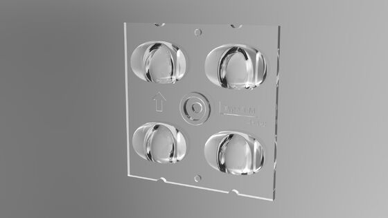 맞춤형 3030x4 LED 칩 LED 조명 렌즈 (T2M-B 빔 각도, 실외 조명용)